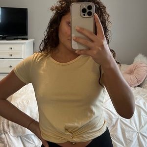 Yellow Crop Top